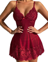 Avidlove Dessous für Kinky Babydoll Dessous Mesh Nachtwäsche Spitzen Chemise